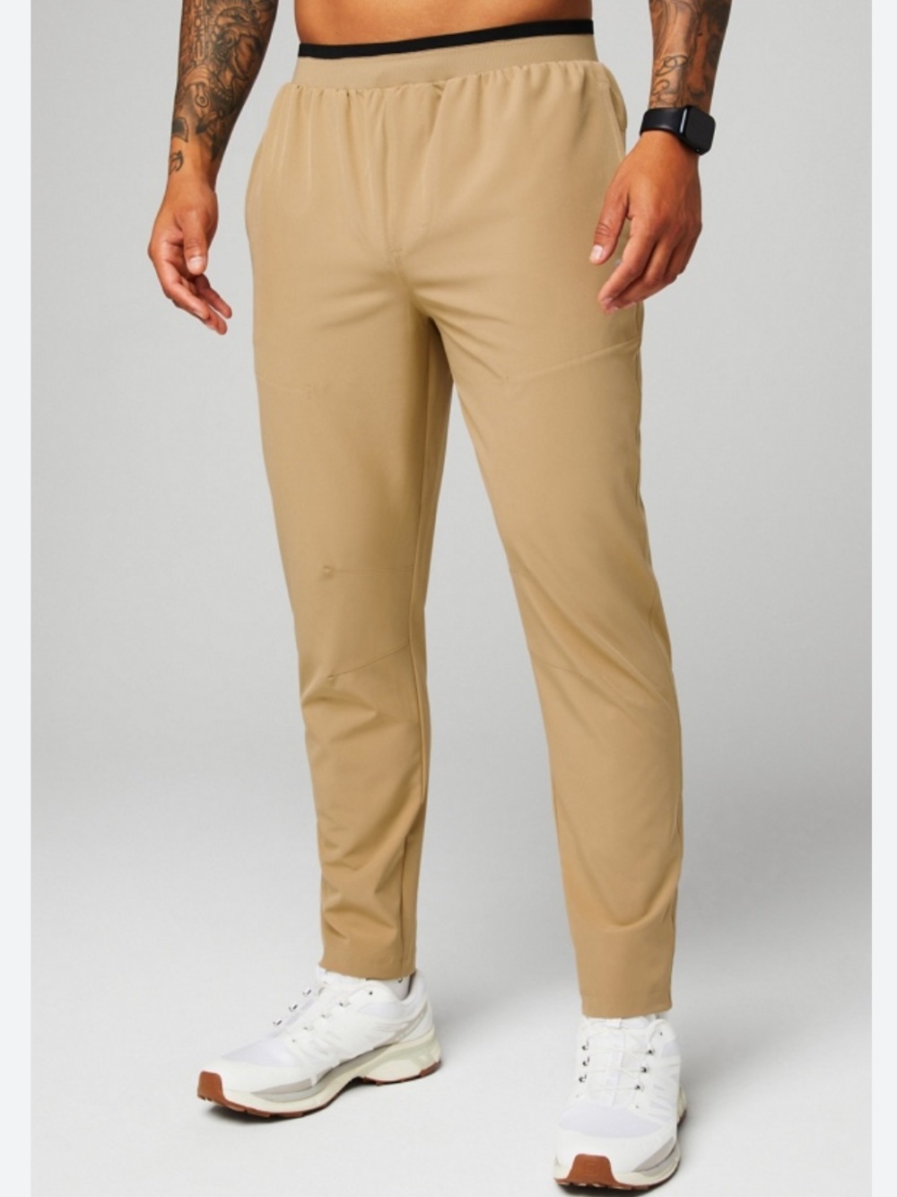 Fabletics The Fundamental Pants Men's Large Dark Twill Stretch Gym Athletic NWT